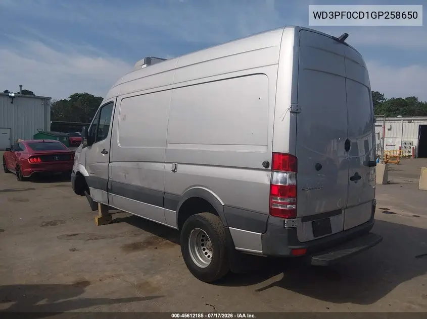 2016 Mercedes-Benz Sprinter 3500 High Roof VIN: WD3PF0CD1GP258650 Lot: 45612185