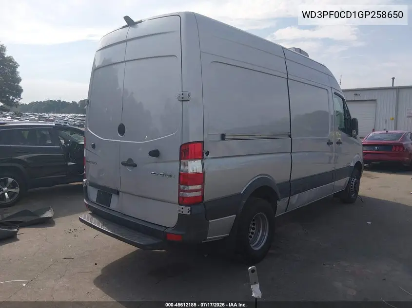2016 Mercedes-Benz Sprinter 3500 High Roof VIN: WD3PF0CD1GP258650 Lot: 45612185