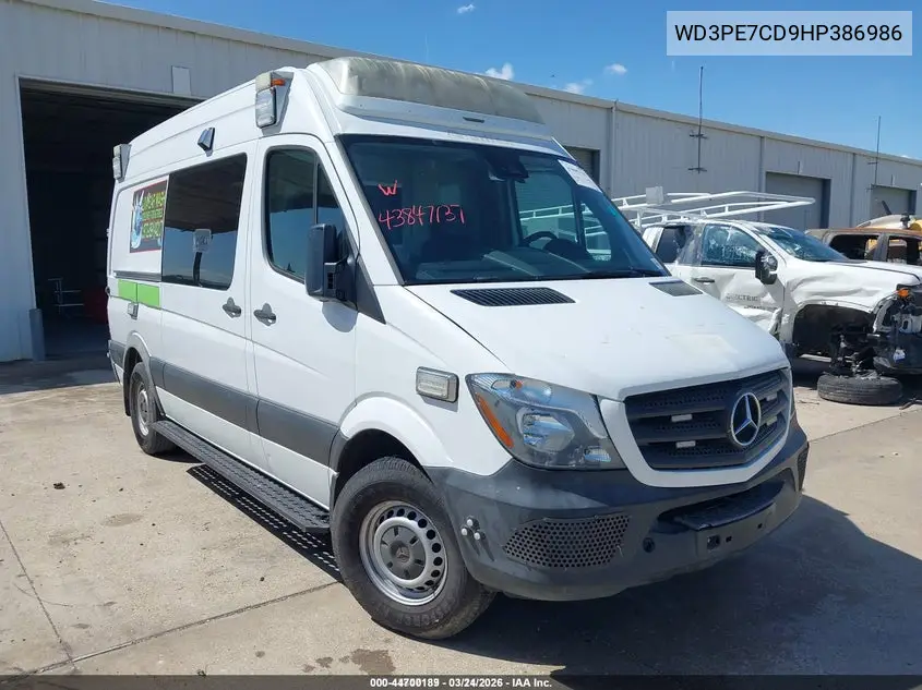 WD3PE7CD9HP386986 2017 Mercedes-Benz Sprinter 2500 Standard Roof V6