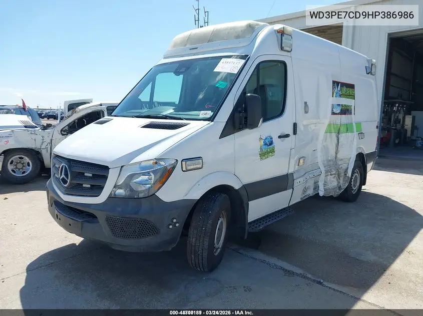 WD3PE7CD9HP386986 2017 Mercedes-Benz Sprinter 2500 Standard Roof V6