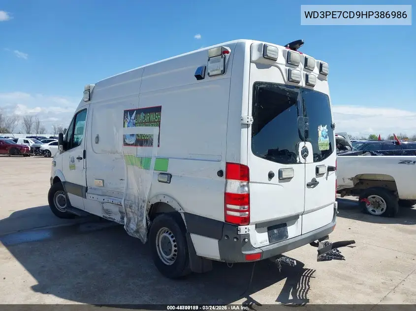 WD3PE7CD9HP386986 2017 Mercedes-Benz Sprinter 2500 Standard Roof V6