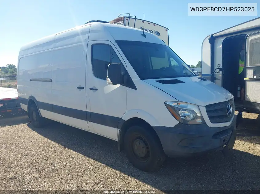 2017 Mercedes-Benz Sprinter 2500 High Roof V6 VIN: WD3PE8CD7HP523025 Lot: 45583802