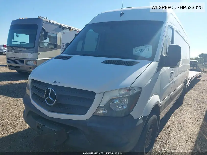 2017 Mercedes-Benz Sprinter 2500 High Roof V6 VIN: WD3PE8CD7HP523025 Lot: 45583802