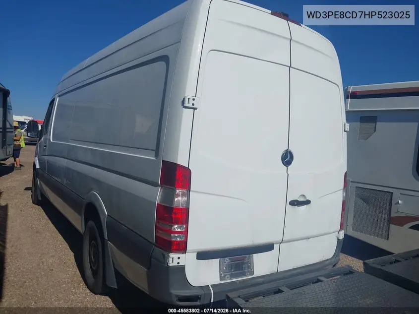 2017 Mercedes-Benz Sprinter 2500 High Roof V6 VIN: WD3PE8CD7HP523025 Lot: 45583802