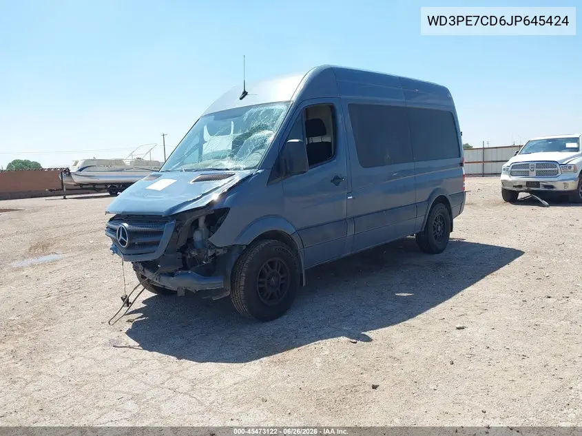 2018 Mercedes-Benz Sprinter 2500 Standard Roof V6 VIN: WD3PE7CD6JP645424 Lot: 45473122