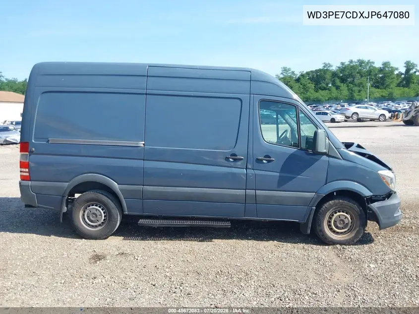 2018 Mercedes-Benz Sprinter 2500 Standard Roof V6 VIN: WD3PE7CDXJP647080 Lot: 45672083