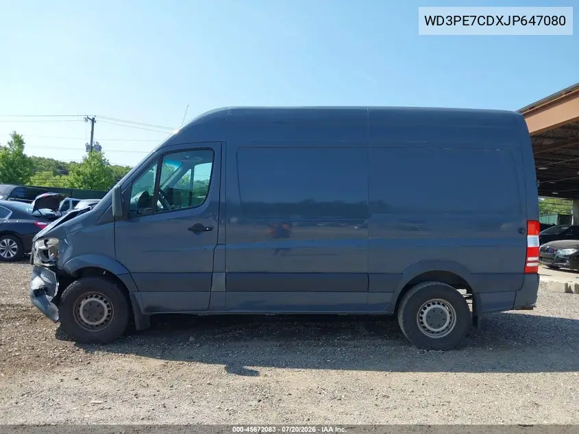 2018 Mercedes-Benz Sprinter 2500 Standard Roof V6 VIN: WD3PE7CDXJP647080 Lot: 45672083