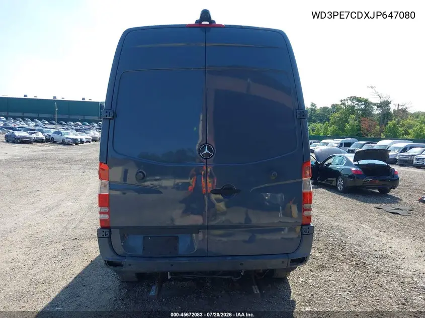 2018 Mercedes-Benz Sprinter 2500 Standard Roof V6 VIN: WD3PE7CDXJP647080 Lot: 45672083