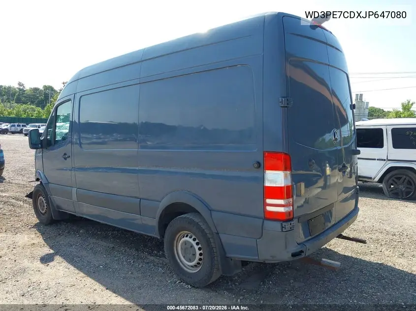 2018 Mercedes-Benz Sprinter 2500 Standard Roof V6 VIN: WD3PE7CDXJP647080 Lot: 45672083