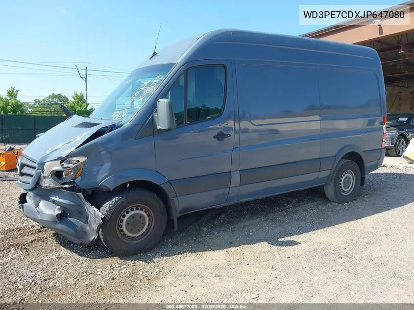 2018 Mercedes-Benz Sprinter 2500 Standard Roof V6 VIN: WD3PE7CDXJP647080 Lot: 45672083