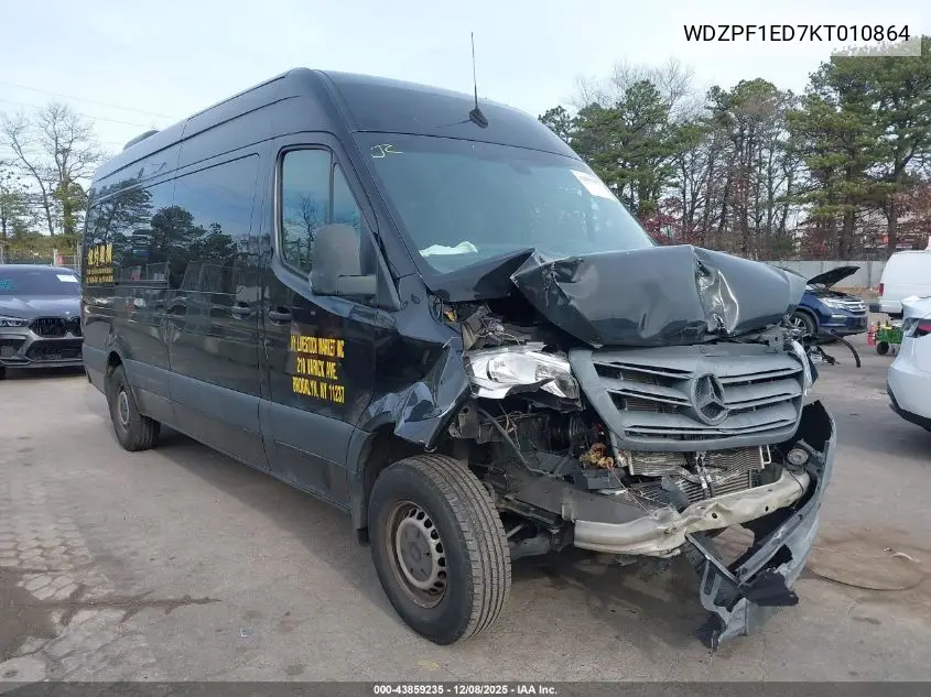 WDZPF1ED7KT010864 2019 Mercedes-Benz Sprinter 2500 High Roof I4