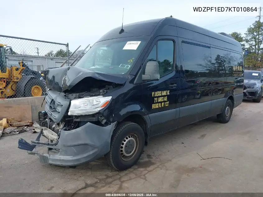 WDZPF1ED7KT010864 2019 Mercedes-Benz Sprinter 2500 High Roof I4