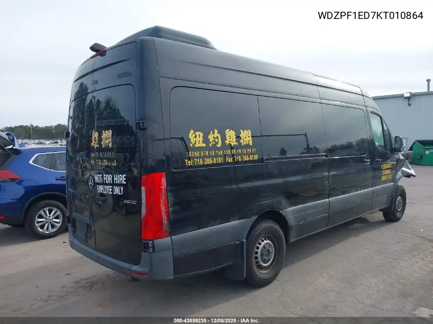 WDZPF1ED7KT010864 2019 Mercedes-Benz Sprinter 2500 High Roof I4