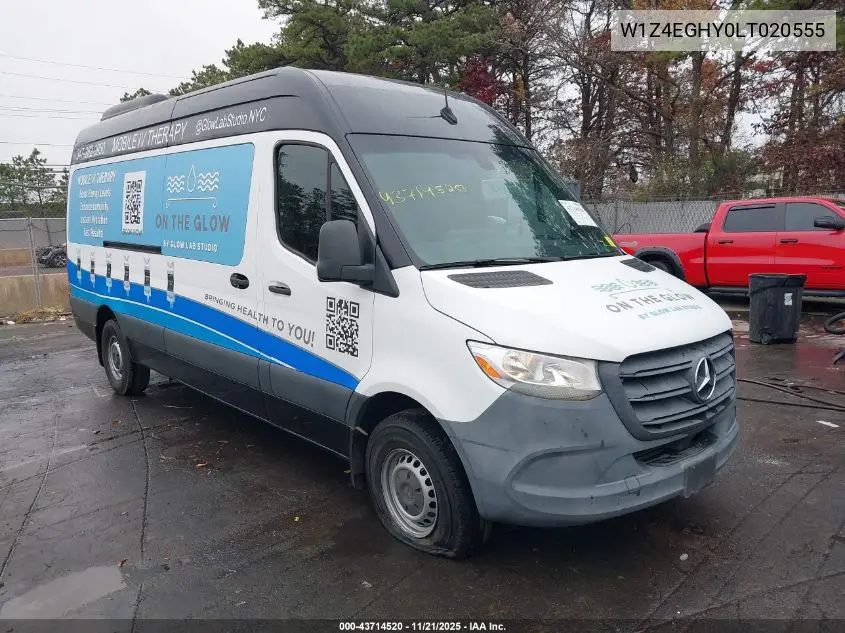 W1Z4EGHY0LT020555 2020 Mercedes-Benz Sprinter 2500 High Roof V6