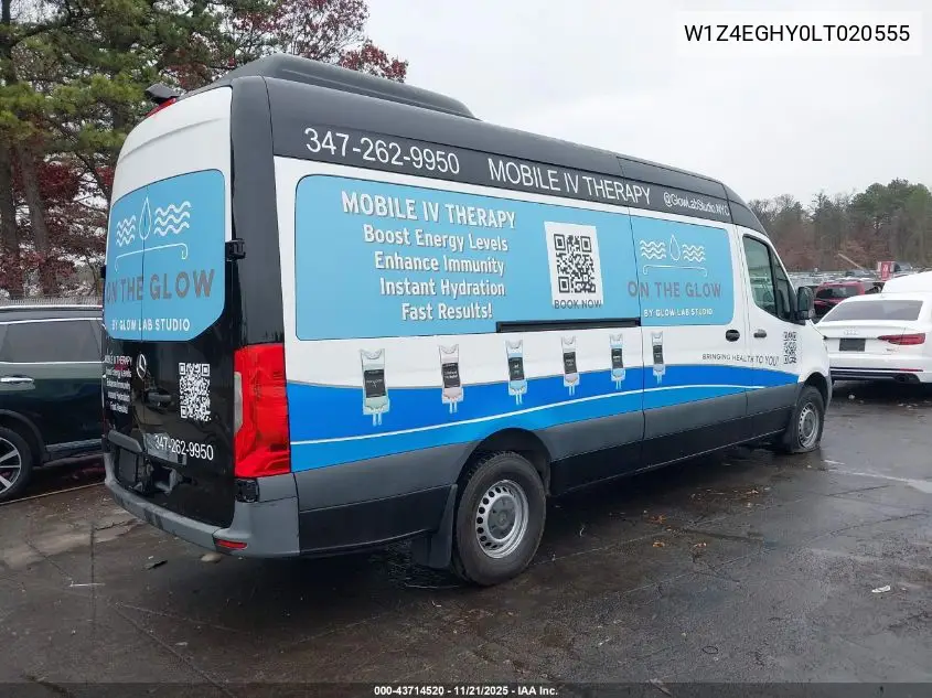 W1Z4EGHY0LT020555 2020 Mercedes-Benz Sprinter 2500 High Roof V6