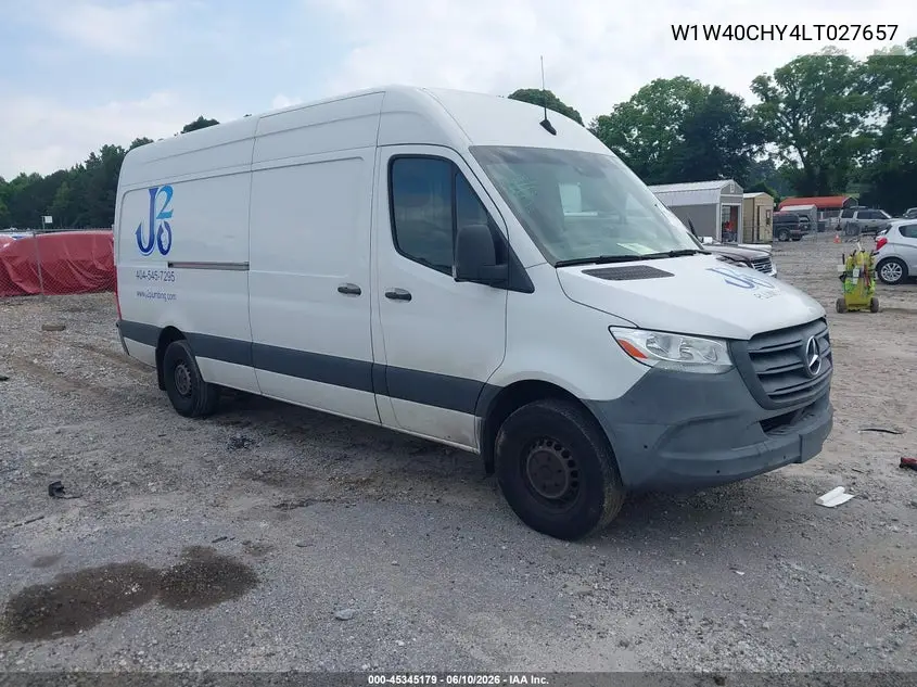 2020 Mercedes-Benz Sprinter 2500 High Roof I4 VIN: W1W40CHY4LT027657 Lot: 45345179