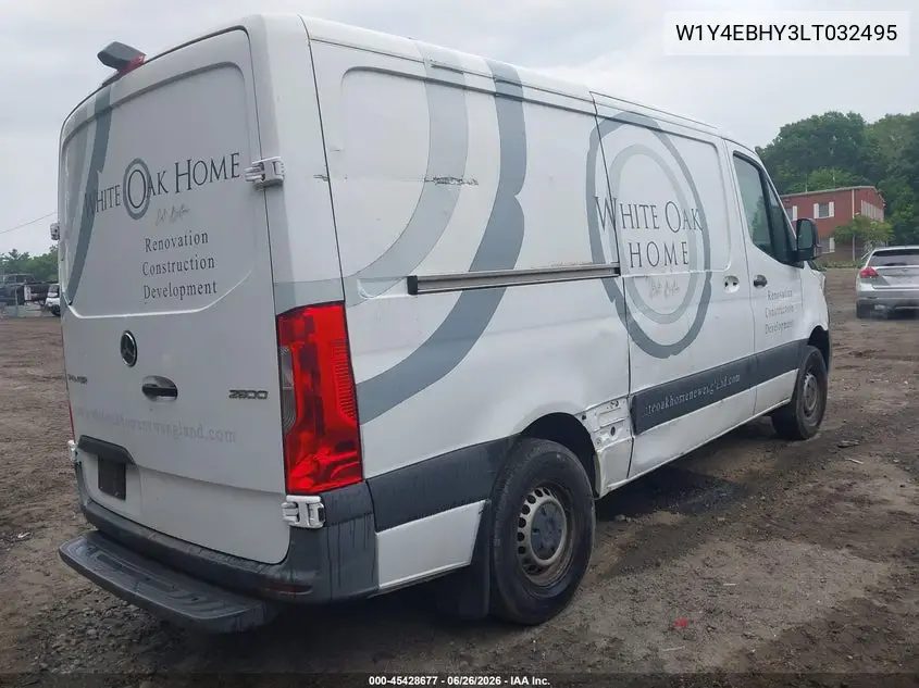 2020 Mercedes-Benz Sprinter 2500 Standard Roof V6 VIN: W1Y4EBHY3LT032495 Lot: 45428677
