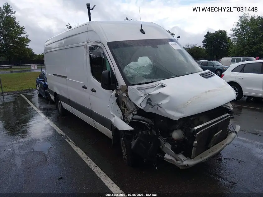 2020 Mercedes-Benz Sprinter 2500 High Roof V6 VIN: W1W4ECHY2LT031448 Lot: 45442903