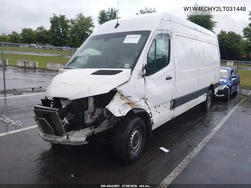 2020 Mercedes-Benz Sprinter 2500 High Roof V6 VIN: W1W4ECHY2LT031448 Lot: 45442903