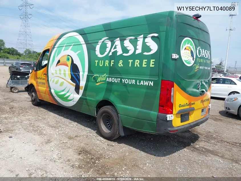 2020 Mercedes-Benz Sprinter 3500 High Roof V6 VIN: W1Y5ECHY7LT040089 Lot: 45568610