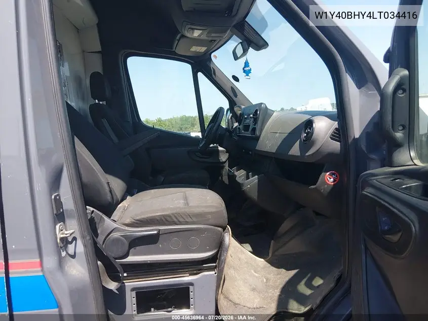2020 Mercedes-Benz Sprinter 2500 Standard Roof I4 VIN: W1Y40BHY4LT034416 Lot: 45636964