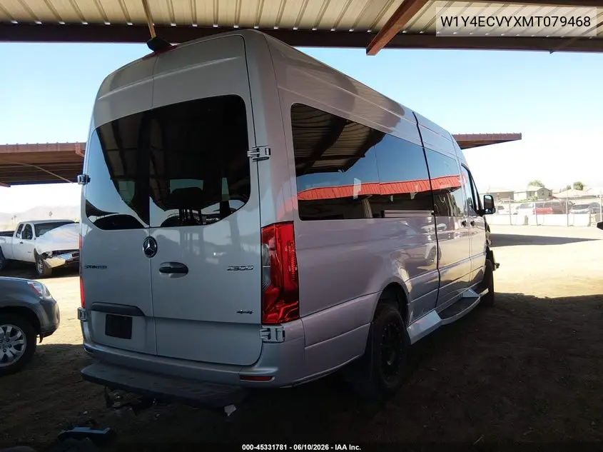 2021 Mercedes-Benz Sprinter 2500 High Roof V6 VIN: W1Y4ECVYXMT079468 Lot: 45331781