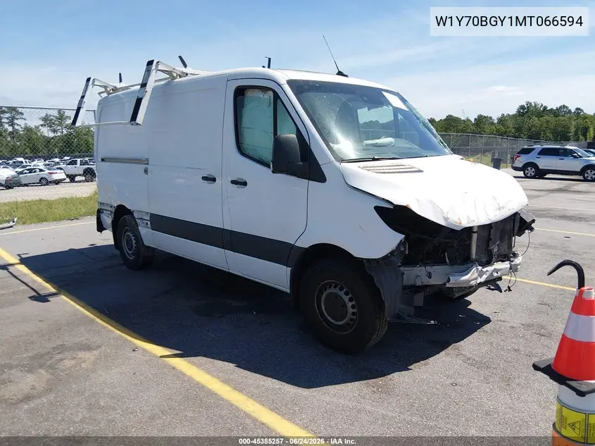 2021 Mercedes-Benz Sprinter 1500 Standard Roof I4 VIN: W1Y70BGY1MT066594 Lot: 45385257