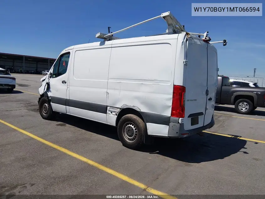 2021 Mercedes-Benz Sprinter 1500 Standard Roof I4 VIN: W1Y70BGY1MT066594 Lot: 45385257