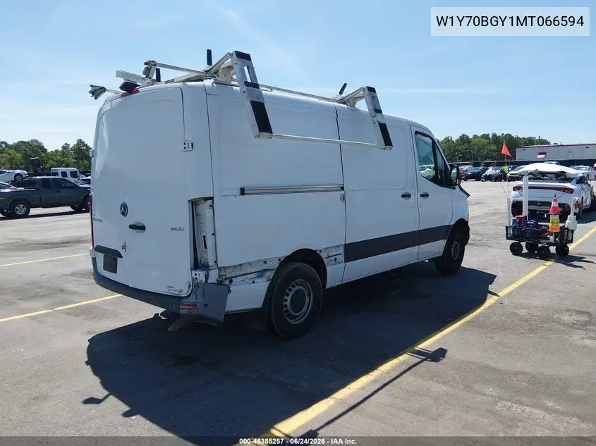 2021 Mercedes-Benz Sprinter 1500 Standard Roof I4 VIN: W1Y70BGY1MT066594 Lot: 45385257