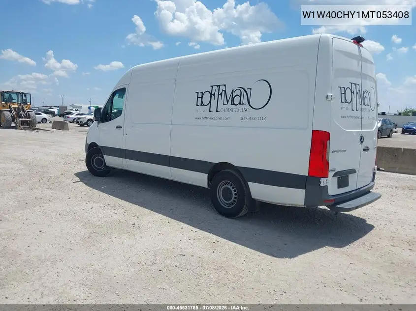 2021 Mercedes-Benz Sprinter 2500 High Roof I4 VIN: W1W40CHY1MT053408 Lot: 45531785