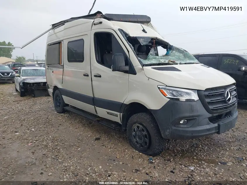 2021 Mercedes-Benz Sprinter 2500 Standard Roof V6 VIN: W1W4EBVY7MP419591 Lot: 45550865