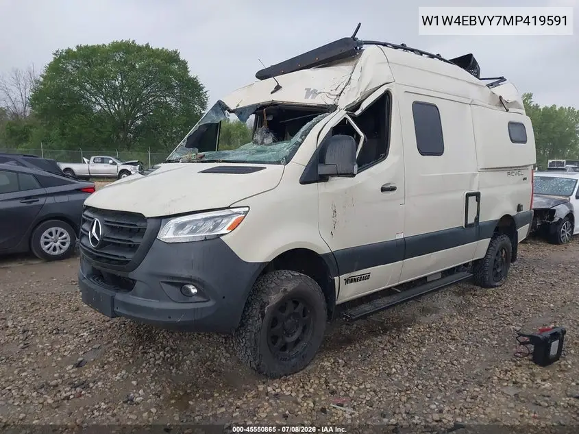 2021 Mercedes-Benz Sprinter 2500 Standard Roof V6 VIN: W1W4EBVY7MP419591 Lot: 45550865
