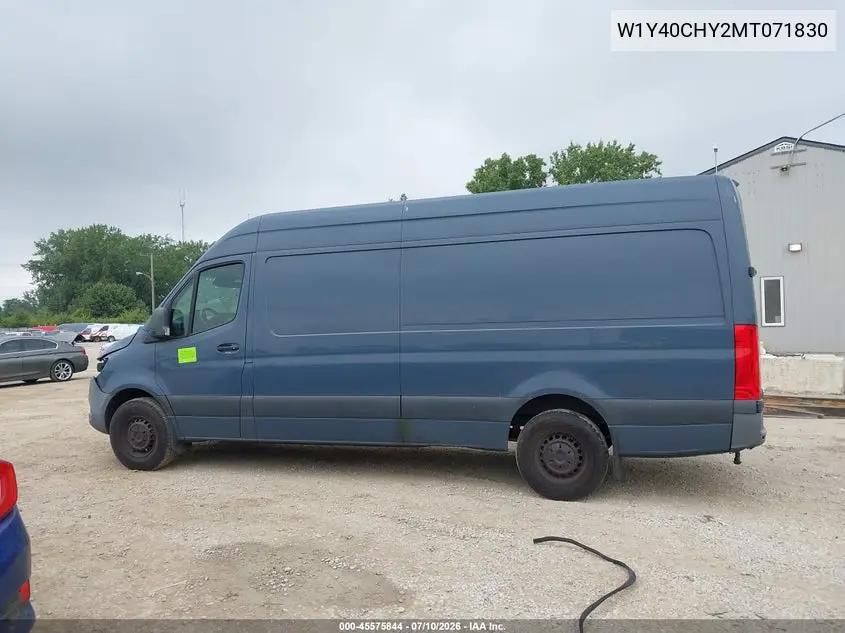 2021 Mercedes-Benz Sprinter 2500 High Roof I4 VIN: W1Y40CHY2MT071830 Lot: 45575844