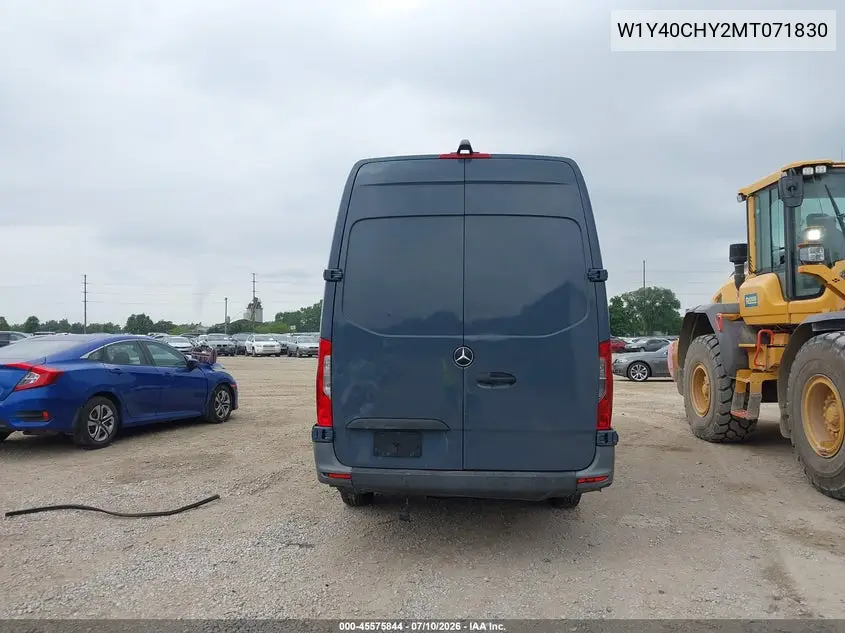 2021 Mercedes-Benz Sprinter 2500 High Roof I4 VIN: W1Y40CHY2MT071830 Lot: 45575844