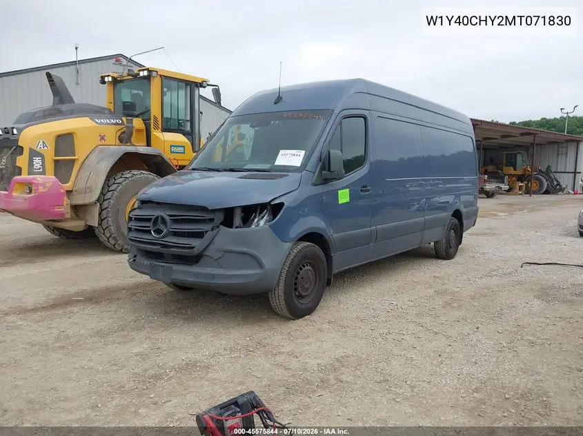 2021 Mercedes-Benz Sprinter 2500 High Roof I4 VIN: W1Y40CHY2MT071830 Lot: 45575844