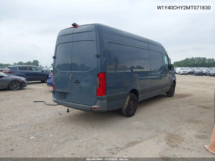 2021 Mercedes-Benz Sprinter 2500 High Roof I4 VIN: W1Y40CHY2MT071830 Lot: 45575844