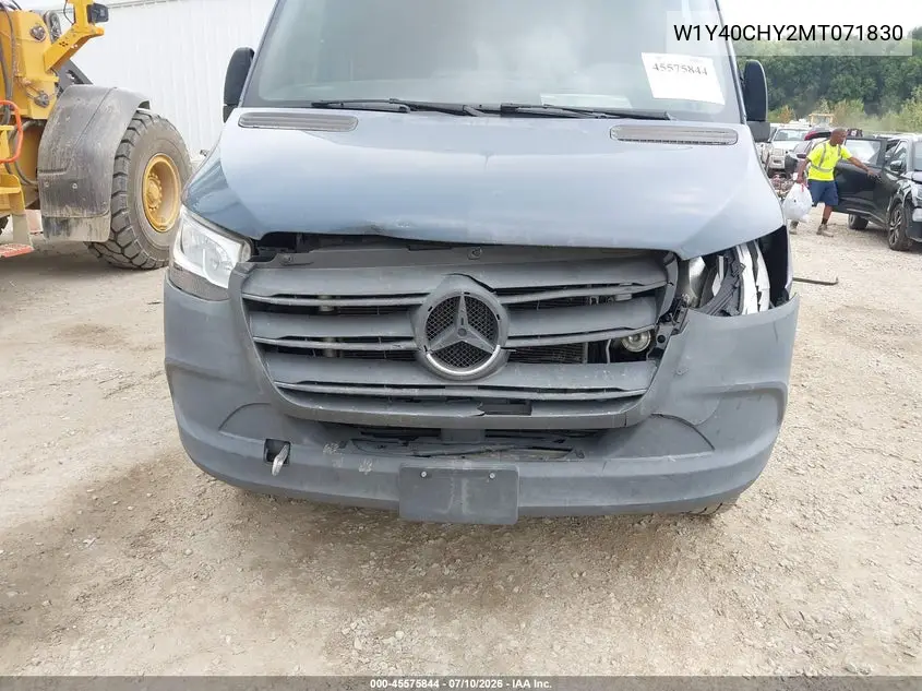 2021 Mercedes-Benz Sprinter 2500 High Roof I4 VIN: W1Y40CHY2MT071830 Lot: 45575844