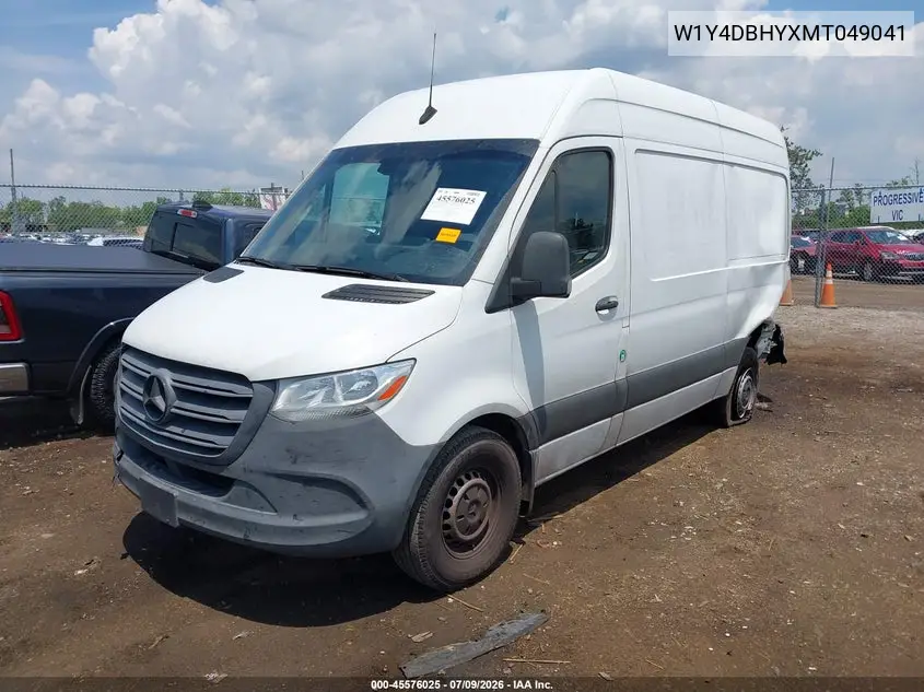 2021 Mercedes-Benz Sprinter 2500 Standard Roof I4 Diesel VIN: W1Y4DBHYXMT049041 Lot: 45576025