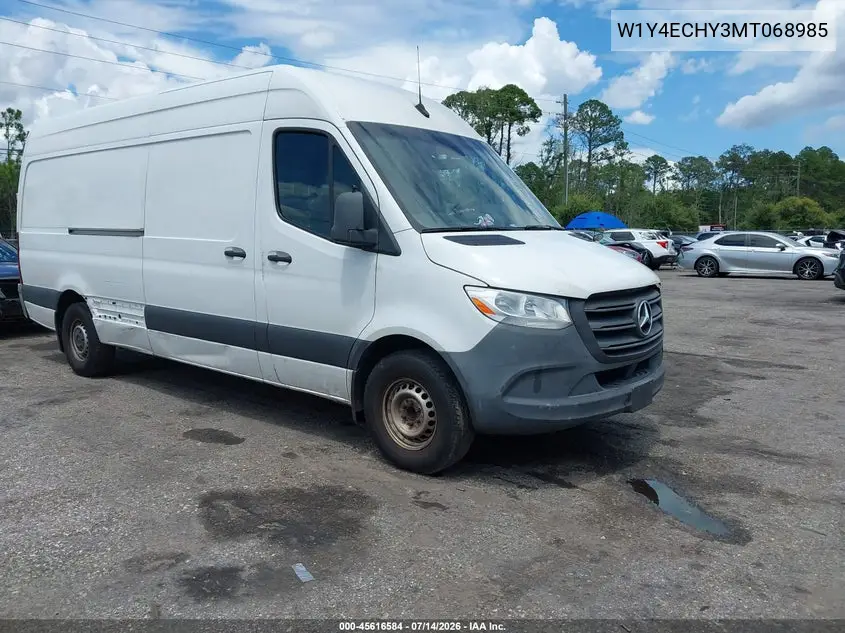 2021 Mercedes-Benz Sprinter 2500 High Roof V6 VIN: W1Y4ECHY3MT068985 Lot: 45616584
