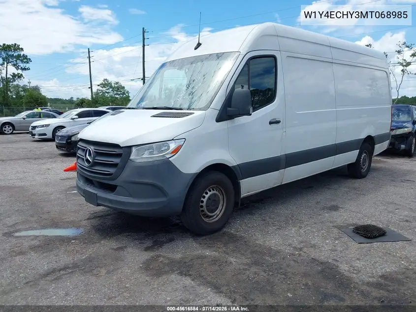 2021 Mercedes-Benz Sprinter 2500 High Roof V6 VIN: W1Y4ECHY3MT068985 Lot: 45616584