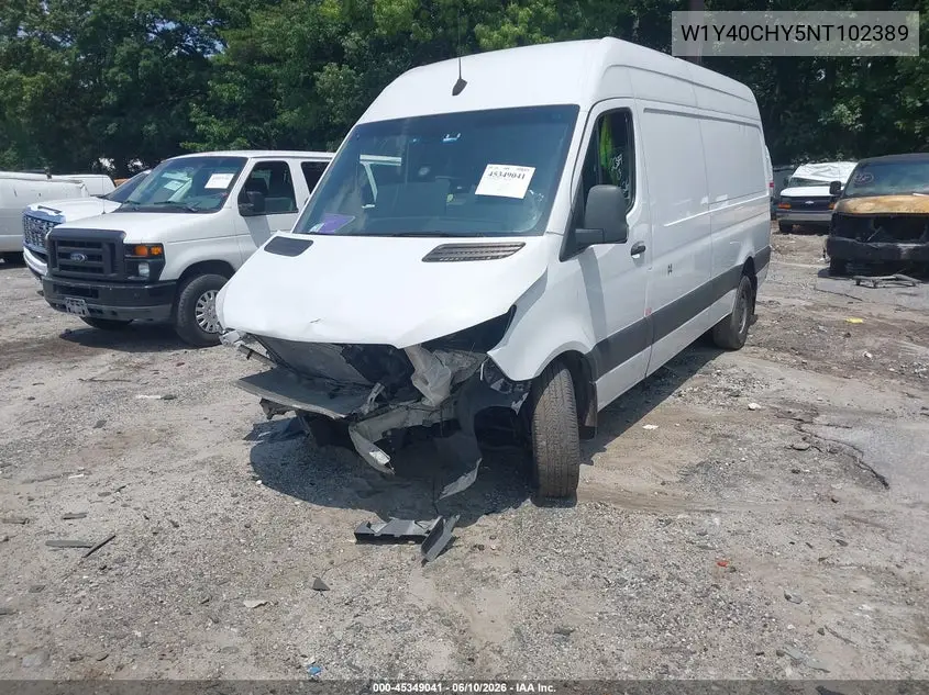 2022 Mercedes-Benz Sprinter 2500 VIN: W1Y40CHY5NT102389 Lot: 45349041