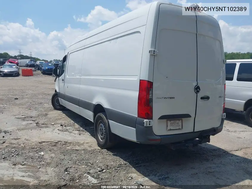 2022 Mercedes-Benz Sprinter 2500 VIN: W1Y40CHY5NT102389 Lot: 45349041