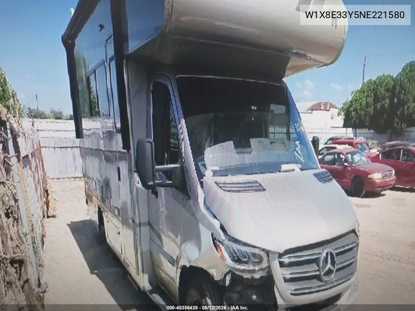 2022 Mercedes Sprinter 3500Xd VIN: W1X8E33Y5NE221580 Lot: 45356438