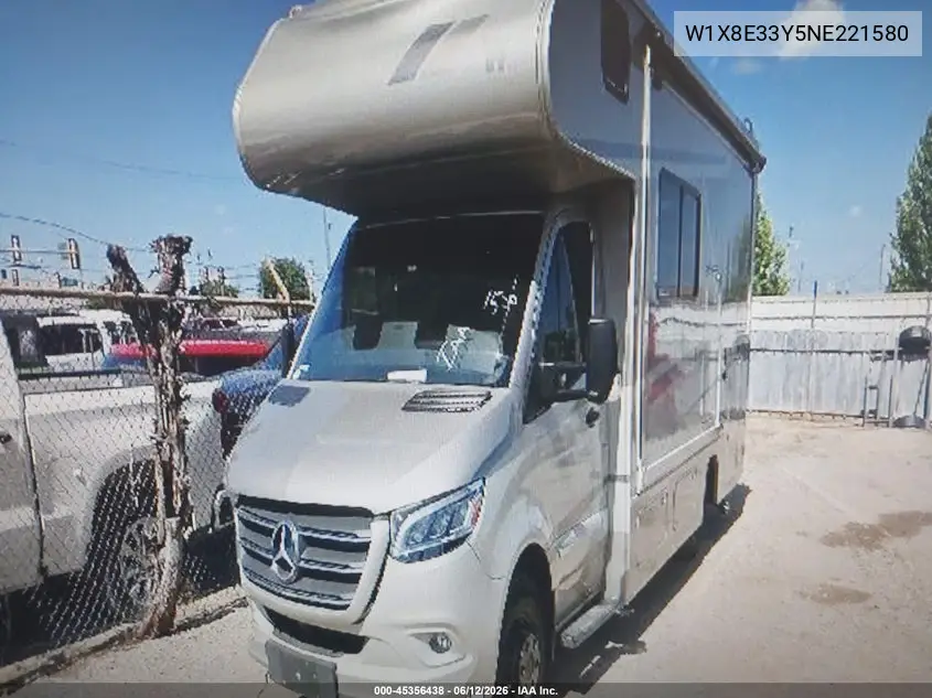 2022 Mercedes Sprinter 3500Xd VIN: W1X8E33Y5NE221580 Lot: 45356438