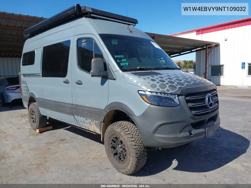 2022 Mercedes-Benz Sprinter 2500 Standard Roof V6 VIN: W1W4EBVY9NT109032 Lot: 45456845