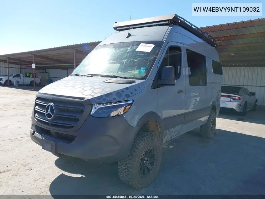 2022 Mercedes-Benz Sprinter 2500 Standard Roof V6 VIN: W1W4EBVY9NT109032 Lot: 45456845