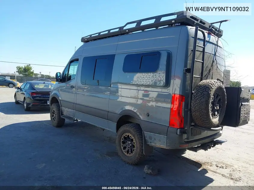 2022 Mercedes-Benz Sprinter 2500 Standard Roof V6 VIN: W1W4EBVY9NT109032 Lot: 45456845