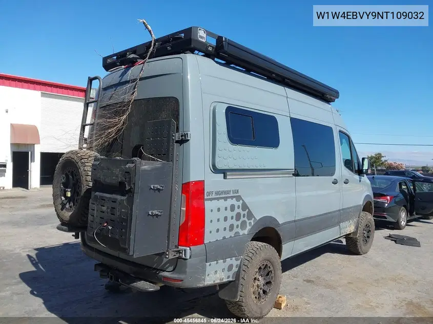2022 Mercedes-Benz Sprinter 2500 Standard Roof V6 VIN: W1W4EBVY9NT109032 Lot: 45456845