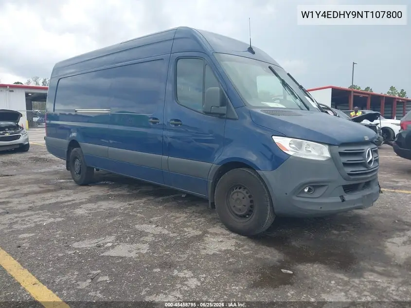 2022 Mercedes-Benz Sprinter 2500 High Roof V6 VIN: W1Y4EDHY9NT107800 Lot: 45458795