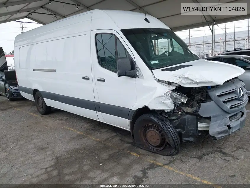 2022 Mercedes-Benz Sprinter 2500 High Roof V6 VIN: W1Y4EDHYXNT104825 Lot: 45477315